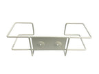 1 Each | Disposable Glove or Tissue Box Holder, Wire Rack, Wall Mounted Universal Box Holders, for Larger Sized Single Boxes, White - 1 Glove Box Holder