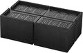 Bed Risers 3 inch, 11000lbs Heavy Duty Oversized Rectangle Bed Lfits Risers, L Shape Wide Opening Furniture Risers for Bed, Couch, Desk, Chair, Soft, Platform, Dorm