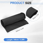 uxcell Hook and Loop Cable Management Sleeve, 3.3ft x 2.8 Inch Flexible Cable Wrap Cover Wire Hider, Cord Organizer and Cable Protectors for Desk TV Computer, Black
