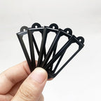 40pcs Black Metal Label Holders Office Library File Drawer Cabinet Card Tag Label Holder Metal Frame 60mm x 17mm
