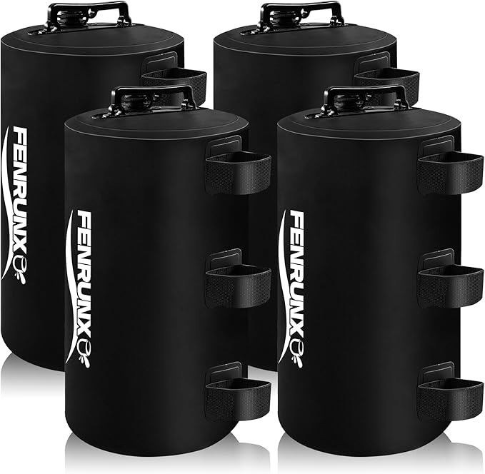 Canopy Water Weight Bag,88 LBS Gazebo Tent Water Weights Set of 4 Leg Weights for Carport, Pop Up Canopy,Tent,Gazebo,Black