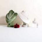 GemeShou Red Ring Display Stand for Jewelry, Velvet Single Ring Holder for selling, Cute Jewelry Display for Show【Red】