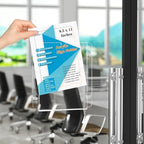 Pecmuikee Acrylic Window Sign Holder Suction Cups 8.5 x 11,Clear Acrylic Frames Wall Mount Advertising Signage Sign Holder for Glass Door Mall, Office, Home, Store, Restaurant (2 Pack)