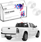 Window Mount Business Card Holder with Suction Cups Acrylic Single Pocket Organizer Clear Card Holder Acrylic Display Storage for Home Office