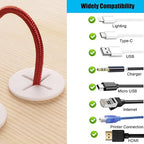 TuTuYa 10PCS Desk Grommet, Desk Grommet 1 Inch (25mm) Desk Cable Grommet Desk Cable Hole Covers with Hole Saw, Ideal Solution for Office and Home Table Cable(White)