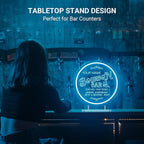Custom Neon Bar Signs for Home Bar, Handmade Dimmable Personalized Bar Signs, Durable Neon Beer Signs for Man Cave, Bar Led Light Up Sign For Men Dad Gift Business