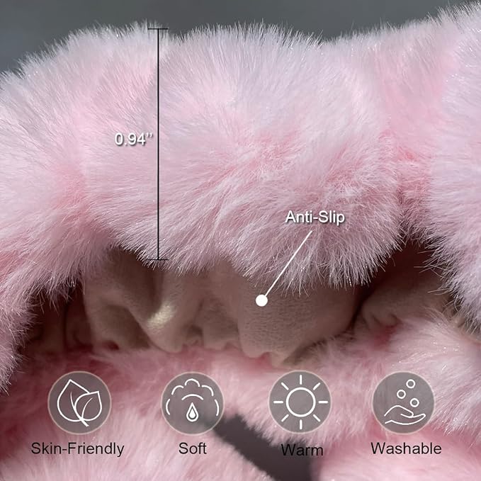 Fluffy Mirror Cover - 64"x21" Full Length Stretch Universal Ultra Soft Non-Slip Cover Warm Home Decor for Bedroom Cloakroom, Gift for Girls
