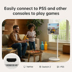 ApoloSign 32 inch UHD 4K Smart Portable TV Gen2, 16G +256G Storage, Android 15 OS, 15000mAh, Rolling TV on Wheels with Rotatable Touch Screen, Built-in Battery, Full Swivel Rotation, Voice Remote