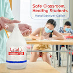 Latalia large Hand Sanitizer Pump 128 fl oz – 80% Alcohol Moisturizing Hand Sanitizer Refill Gallon for Home & Office, Unscented Clean Gel, Drying & Non-Sticky for Daily Hand Hygiene