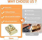 Alise Password Gate Latch Slide Bolt Latches Lock,Safety Double Sided Gate Hardware Locks,MSS002-G Gold Finish