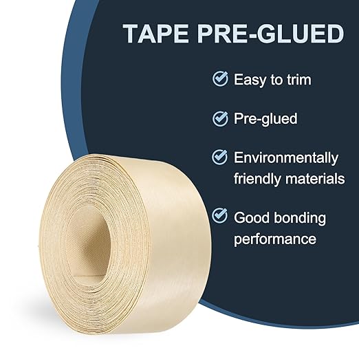 PATIKIL Birch Edge Banding, 3 in x 49.2 ft Wood Veneer Tape, Pre-glued Flexible