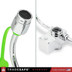 TRADESAFE Faucet Mount Eye Wash Station OSHA Approved - Emergency Eye Wash Station, Eyewash Station with Faucet, Eye Wash Station for Sink Faucet, Eye Wash Sign Included, ANSI Compliant