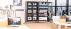 73" Metal Storage Cabinet, 5 Tiers Adjustable shelfs Tool Storage File Garage, Assembly Needs, Warehouse, Basement, Utility Room Standard Office Storage Cabinet(Black)