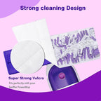 Disposable Mopping Pad Refills for Swiffer PowerMop Multi-Surface Mop and S.wiffer PowerMop Wood Mop, Spray Clean Pads Replacement (Purple -10)
