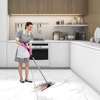 Floor Squeegee Scrubber 59" Long Stainless Steel Handle with 10" Wide Silicon Rubber Blade for Floor Washing and Drying Shower Glass, Garage, Windows, Marble, Wood Surfaces