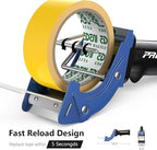 Fast Reload 2 Inch Tape Gun Dispenser Packing Packaging Sealing Cutter Blue