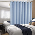 BGment Fashion Sliding Door Curtain 180 X 96 Inches, Wide Thermal Blackout Curtains Room Darkening Room Divider Window Drape, 1 Panel, Spa Blue, 96 Length X Wide 180