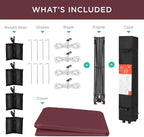 Best Choice Products 10x10ft 1-Person Setup Pop Up Canopy Tent Instant Portable Shelter w/ 1-Button Push, Case, 4 Weight Bags - Burgundy