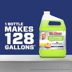 Mr. Clean Professional Bulk Liquid Concentrate Finished Floor Cleaner for Hardwood, Tile or Terrazo Floors, Commercial Use, 1 Gallon (Case of 3)