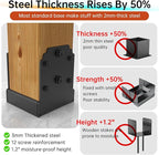 4X4 Post Base for Concrete, Heavy-Duty Post Deck Base Anchor for 3.5x3.5 Wood, Capacity: 10,000 Lbs , Post Base Holder for Deck Gazebo Pergola Porch，Includes Fastener & Screw (2 Pack)