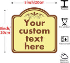 Custom Sign, Custom Indoor/Outdoor Decorative Sign，Aluminum Weatherproof Metal Sign Multiple Sizes, Customize for Office, Business, Workplace, office, Home, Delivery Signs