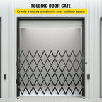 VEVOR Single Folding Security Gate Folding Door Gate 75" W x 51.57" H Scissor Gate