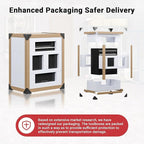 6-Drawer Tool Chest, Rolling Tool Storage Cabinet with Enhanced Packaging, Detachable Top Tool Box, Liners,Tray Divider, Metal Tool Cart for Workshop Garage, Black
