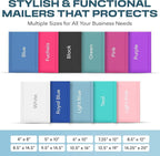 Light Blue Large Poly Bubble Mailers 12x15 inch | Self Seal Padded Envelopes Cushioned Bubble Mailer | Usable Size 12x15 | WaterProof | Lightweight mailing Shipping Bags | 100 Pack Bulk