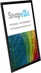 SnapeZo Poster Frame 20x30, Black, 1.25 Inch Aluminum Profile, Front-Loading Snap Frame, Wall Mounting, Professional Series