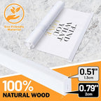 9x12 9x24 9x13 Poster Frame, Magnetic Light Wood Wooden Frame Hanger for Photo Picutre Canvas Artwork Art Print Wall Hanging (1 Pack, 9", White)