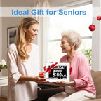 【New 2024】 Digital Calendar Alarm Day Clock - with 8" Large Screen Display, am pm, Multiple Alarms, for Impaired Vision People, The Aged Seniors, The Dementia, for Desk, Wall Mounted,