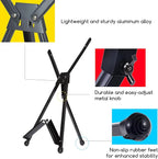 MEEDEN 4pcs Tabletop Easels, Metal Stand for Painting & Display, Aluminum Desktop Art Easel, Foldable Portable Tripod Stand for Canvas, Paintings, Photos, Books, Signs