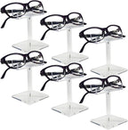 MOOCA 6 Pcs Acrylic Sunglasses Frame Stand, Sunglasses Rack Display, Eyewear Display Stand, Eyeglass Holder, 2 3/4 W X4 H in