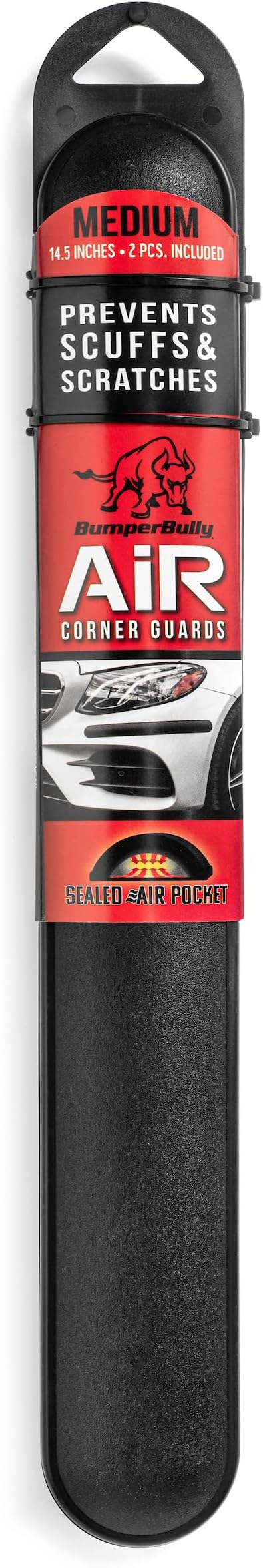 BumperBully Air - Corner Bumper Guards. Protects Your Front and Rear Bumpers from Scraps, dents and Damage - Medium Size (14.5" Length)
