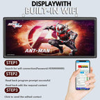 MNY Outdoor Scrolling Led Sign WIFI Programmable P6 40’’x18’’,High Brightness LED Digital Display Sign Custom Banner for Businesses Advertising,Support Scrolling Texts, Images and Video
