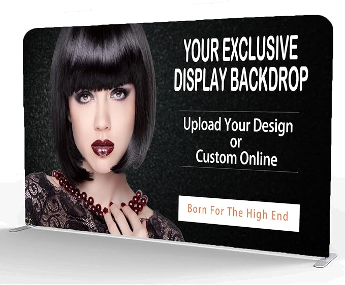 Custom Tension Fabric Display Backdrop, Step and Repeat Stand Banner For Events, Trade Show,Display Backdrop Booth, Weddings And Advertising
