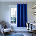 ChrisDowa Grommet Blackout Curtains for Bedroom - Thermal Insulated Room Darkening Curtains for Living Room (1 Panel Set, Royal Blue, 52W x 63L)