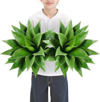 Velener Artificial Agave Plant Set,22 Inch, Faux Aesthetic Plants for Home Decor, Realistic UV Resistant Fake Agave Plants Without Pot, Set of 2