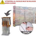 Customize Trade Show Fabric Pop Up Display Tension Fabric Banner Portable Aluminum Display Store Sign Holders Booth Holder Print and Frame Set 15×7.5 FT