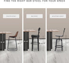 Signature Design by Ashley Pinnadel 30" Modern Swivel Pub Height Barstool, Light Brown