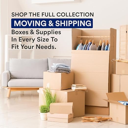 BOX USA Moving Boxes Medium 20-Pack 18x14x12" - Corrugated Cardboard Box for Shipping, Mailing, Packing, Packaging and Storage