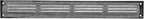 Repa Market Air Vent Cover 16x2 Inch (Outer Dimensions) Black Galvanized Steel Louvered Grill Cover with Mesh Screen/Wall or Ceiling Vent/HVAC Register for Indoor and Outdoor Ventilation
