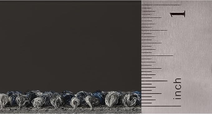 Mohawk Elite 24" x 24" Berber (Loop pile), 0.08" Pile Height, Carpet Tile, Nylon Fiber, Navy Color, (1 Tile)