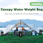 Canopy Water Weight Bag,220 LBS Heavy Duty Tent Weights Set of 4 Leg Weights for Pop Up Canopy,Tent,Gazebo,Carport,Black