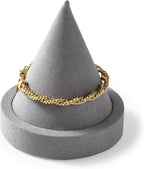 Oirlv Microfiber Single Bracelet Display Stand Professional Jewelry Stand for Bangle Bracelet Watch (Light Grey,Microfiber)