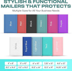 Teal Large Poly Bubble Mailers 12x15 inch | Self Seal Padded Envelopes Cushioned Bubble Mailer | Usable Size 12x15 | WaterProof | Lightweight mailing Shipping Bags | 50 Pack Bulk