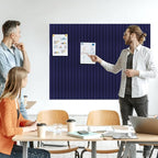 Large Felt Bulletin Board 23x47 Inch, 8pcs Peel and Stick Felt Wall Tiles Modern Push Pin Board for Wall Organization