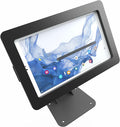 TABcare Anti-Theft Acrylic Case with 360 Rotate 180 Swivel Metal Desktop Stand & 90-Degree USB C Cable for Samsung Galaxy TAB A9 A11 8.7" Tablet (Black)
