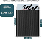 Metronic Bubble Mailers 8.5 X 12 Inch 25 Pack Black Usable Size 8.5 x 11 Waterproof Bubble Mailer Self Seal Padded Envelopes Cushioning for Christmas Gift Packaging, Mailing, Shipping, Small Business