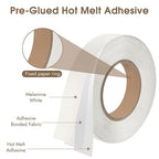 BEVTEE Club Melamine Edge Banding, 7/8 inch x 50ft Wood Veneer Roll Pre-glued, Flexible Melamine Iron-on Veneer Edge Band for Plywood & Furniture Edging, for Cabinet Repair & Furniture Restoration